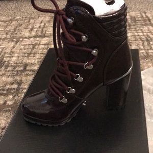 dkny lenni lace up booties